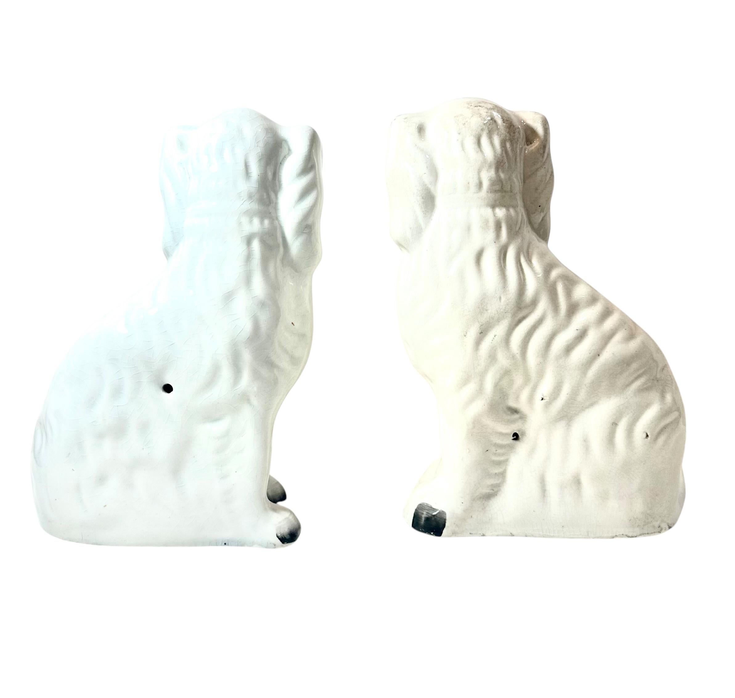 Mid-19th Century Staffordshire Spaniels For Sale