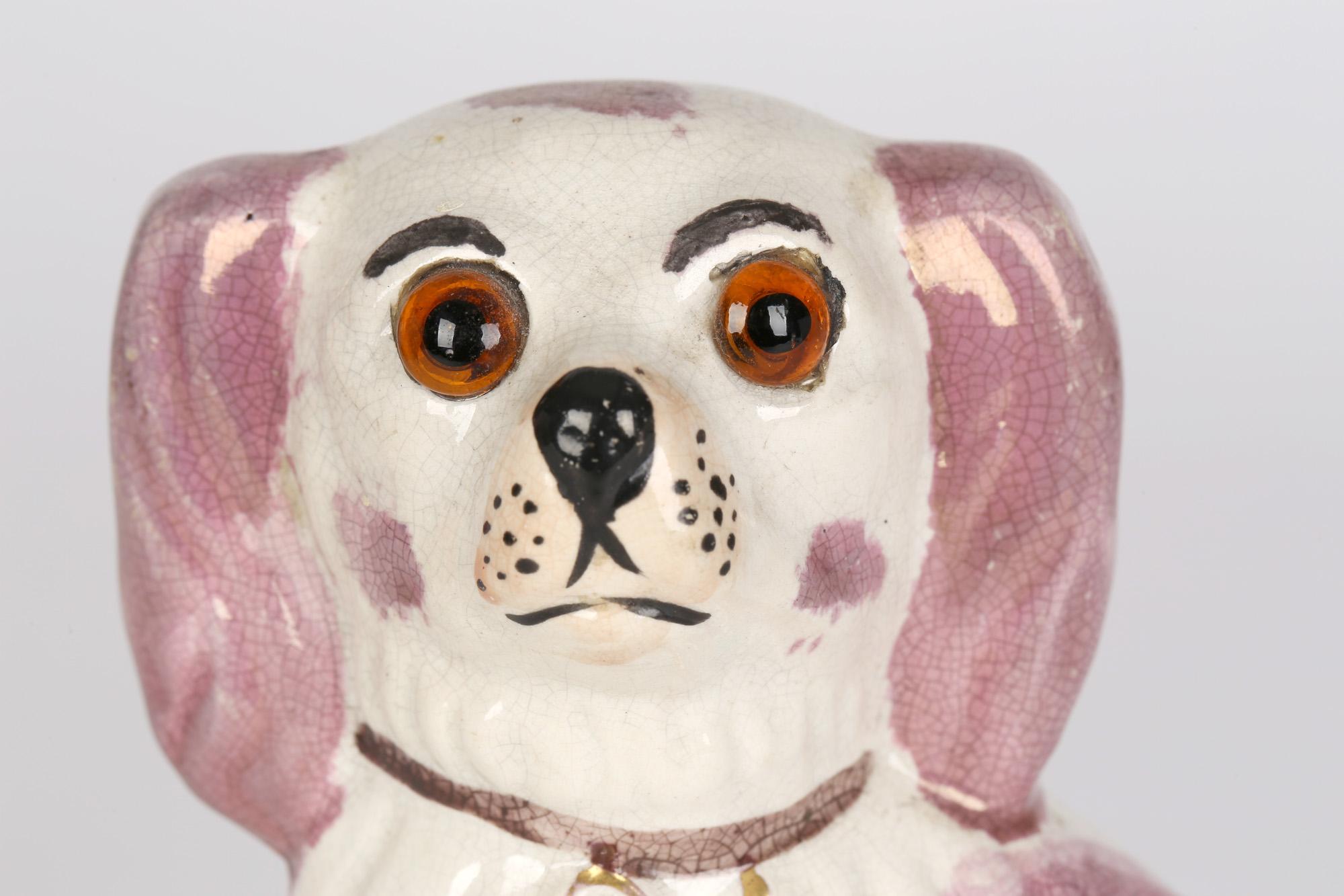 pink staffordshire dogs