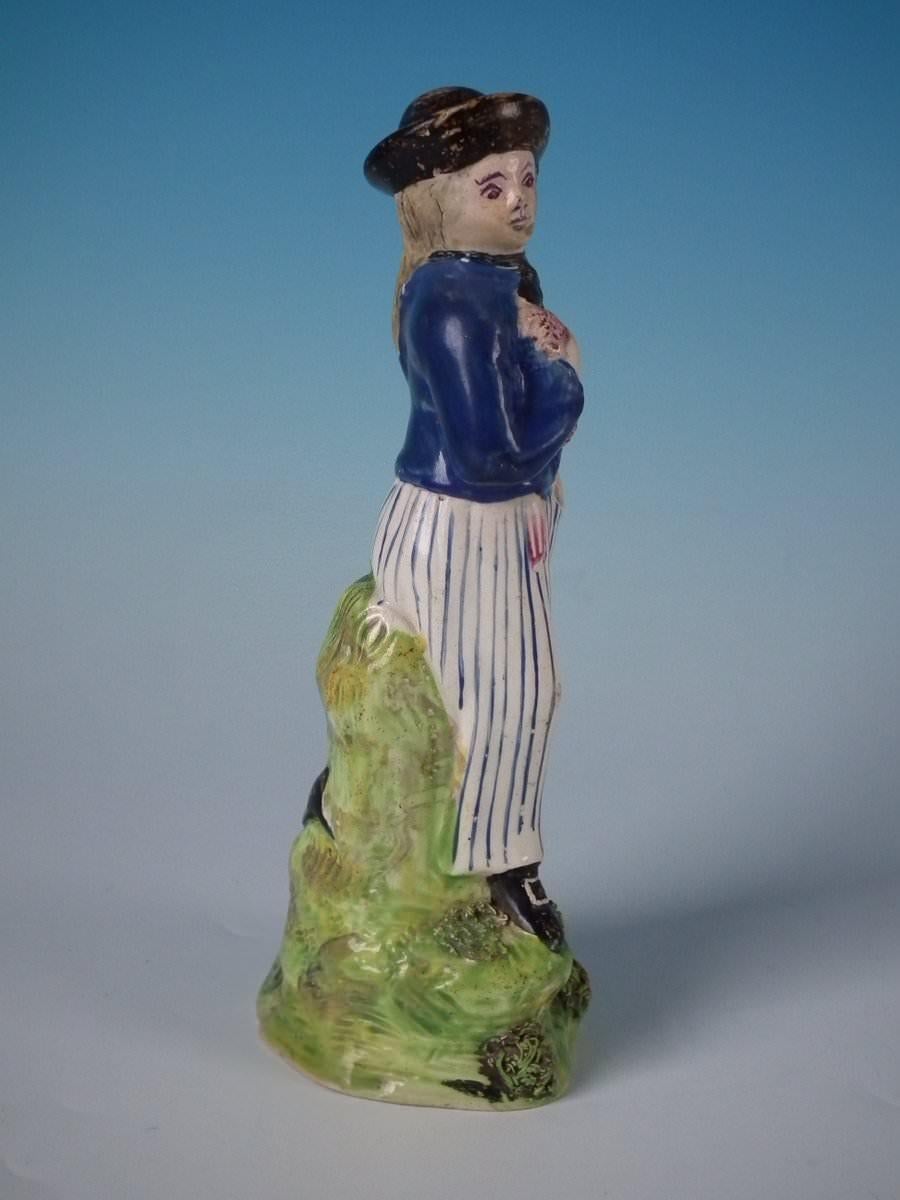 Glazed Stafforshire Pearlware Sailor Figure
