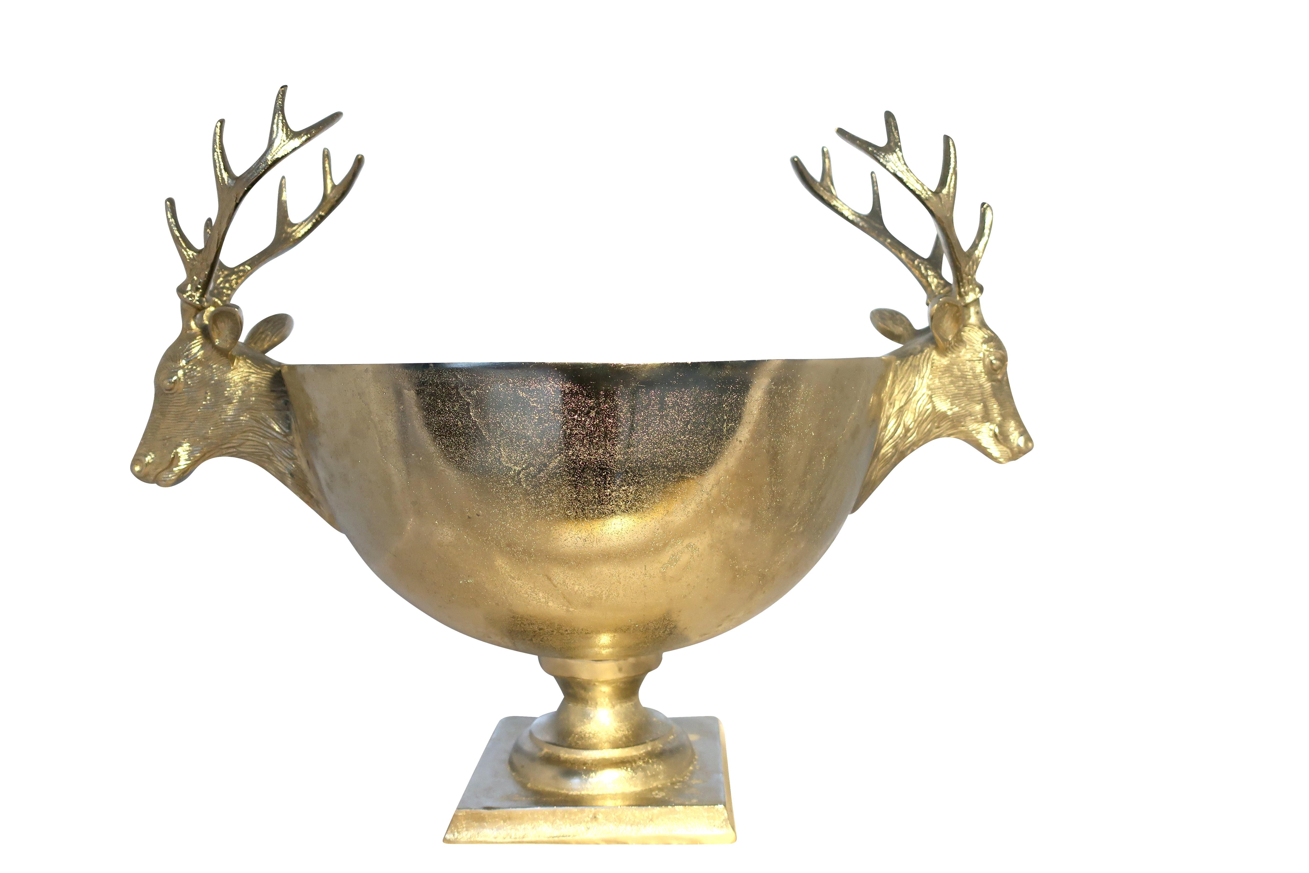 Stag Champagne bucket / planter in metal- large size.