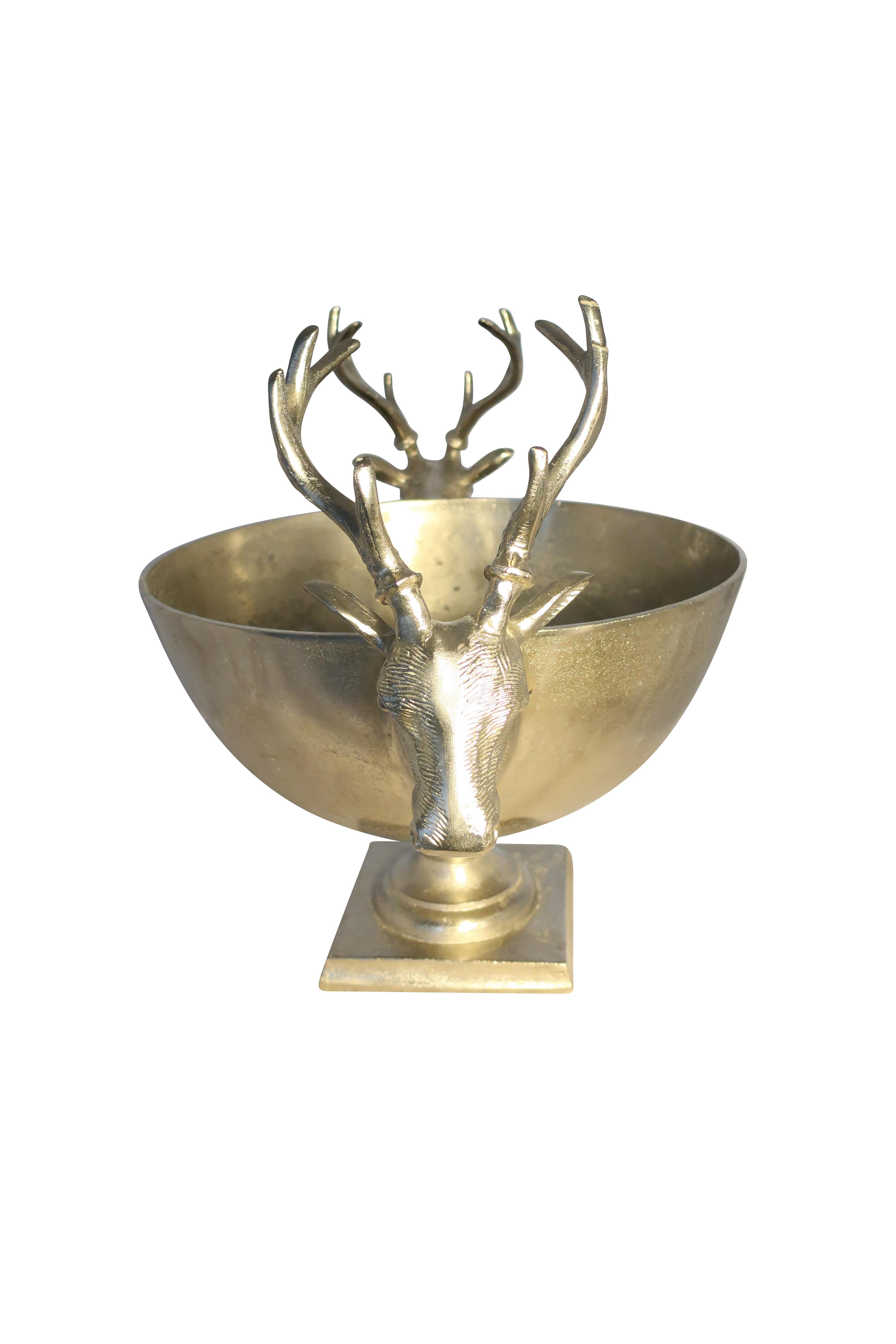 Stag champagne bucket / planter in metal- small size.