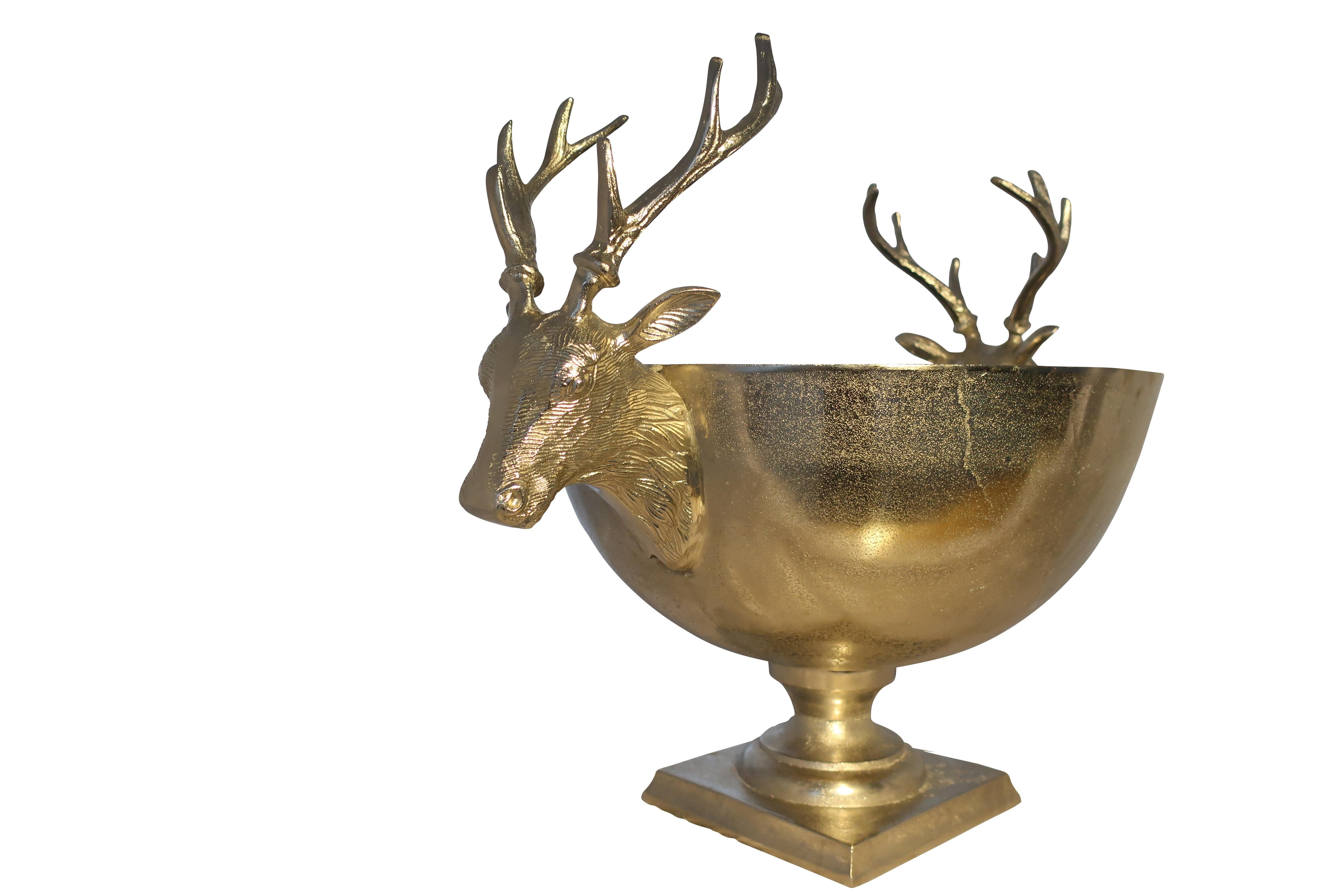 metal deer planter
