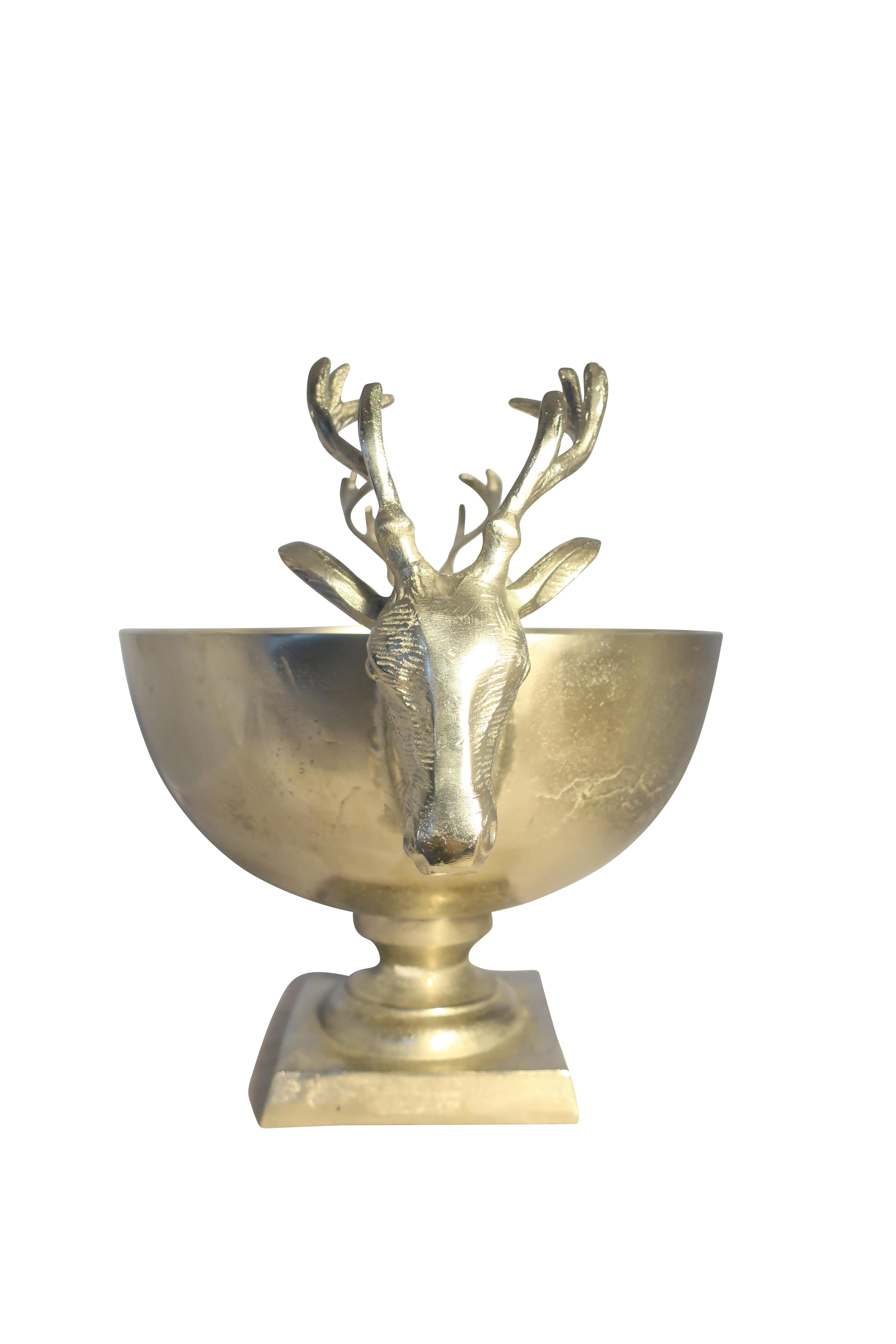 Indian Stag Champagne Bucket / Planter in Metal