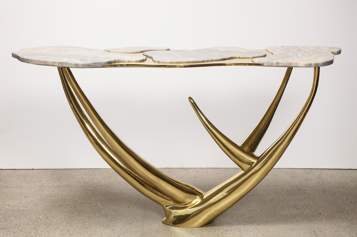 Stag Console Table by Arriau In New Condition For Sale In New York, NY