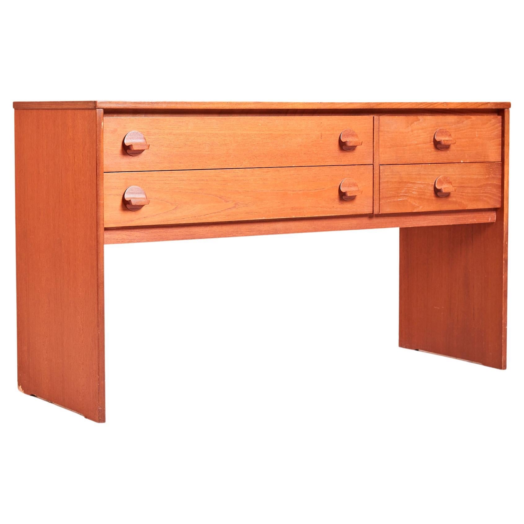 Stag Console With Drawers In Teak, Mid Century, John & Sylvia Reid, 1960s For Sale