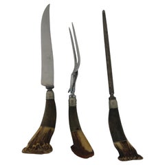 Stag Horn 3-Piece Cutlery Set, circa 1940