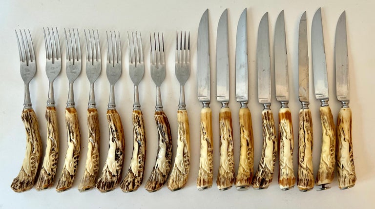 カービングナイフセット othello anton wingen jr 鹿の角