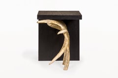 Stag T Side Table by Rick Owen, Circa 2000, France