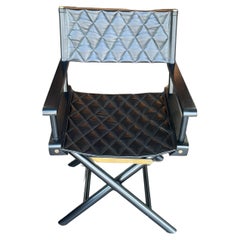 Stage Eleven Seven Quilted Black Leather Vanity Chair