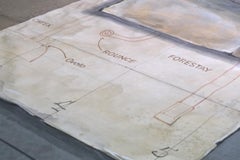 Stage Prop Scene Oil Painting on Canvas of Printing Press