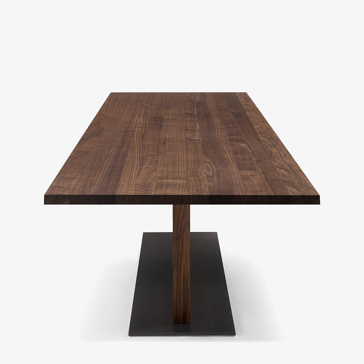 Hand-Crafted Stage Walnut Dining Table For Sale