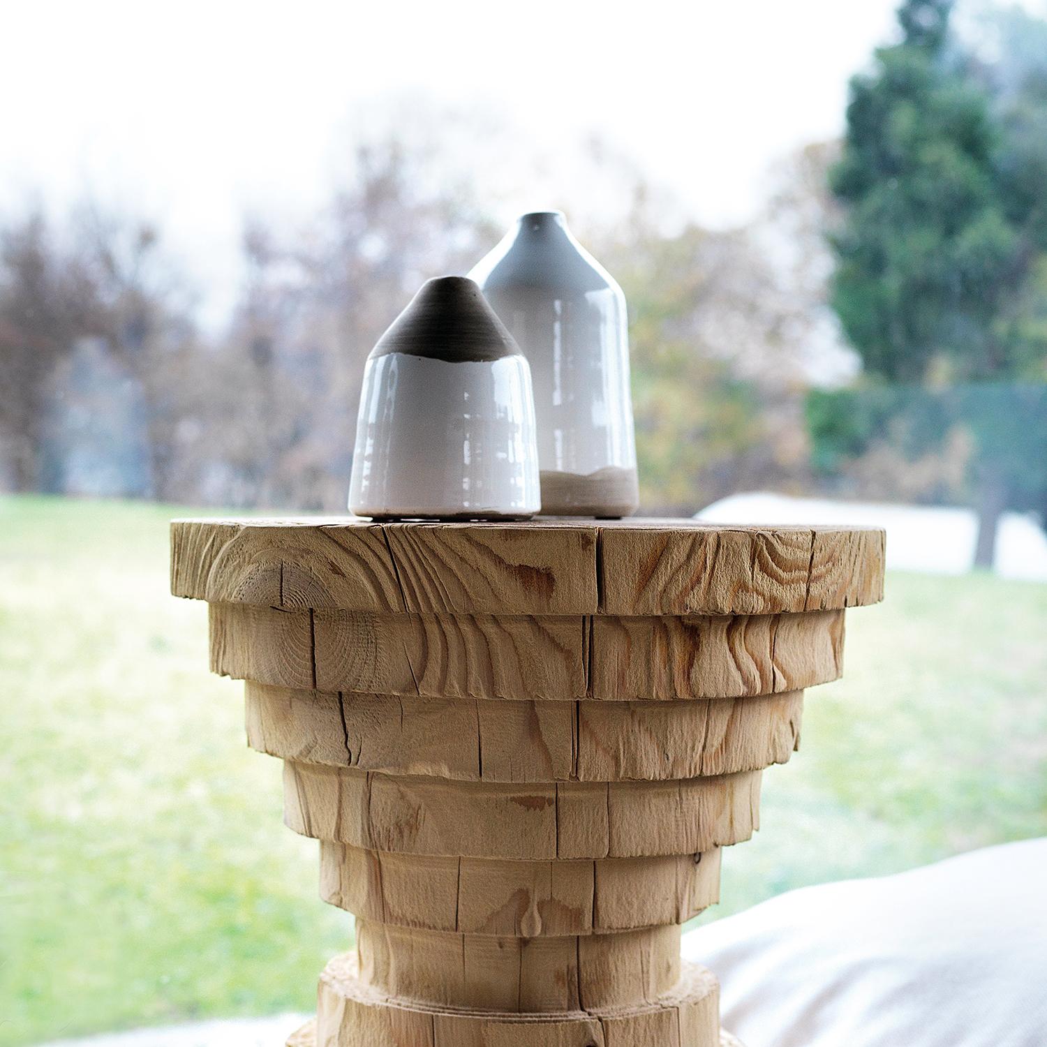 XXIe siècle et contemporain Tabouret échelles cèdre en vente