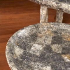 Staggered coffee tables in rock crystal, Studio Glustin