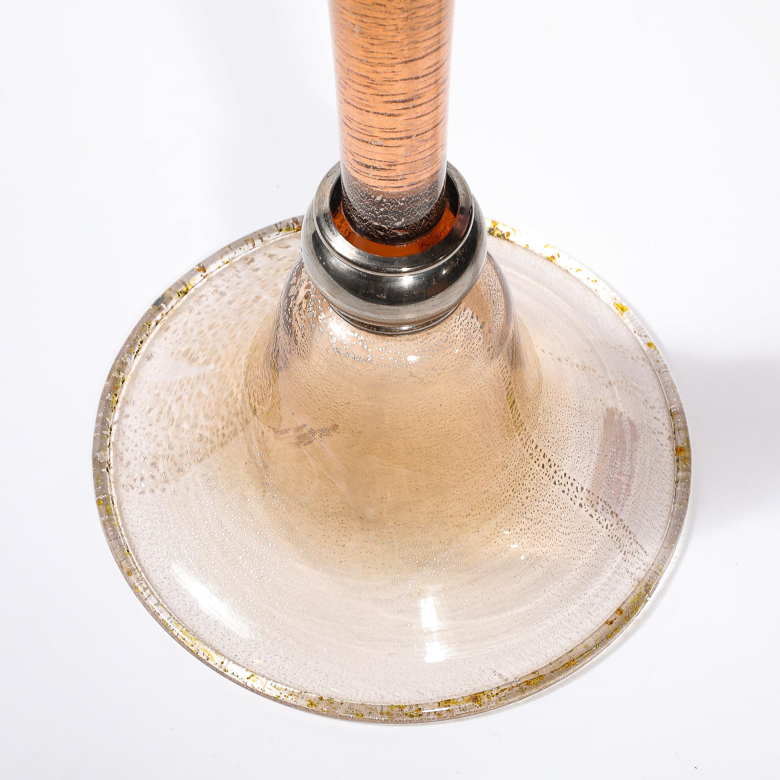 Vasi sfalsati in vetro di Murano soffiato a mano in bronzo fumé di Seguso Vetri d'Arte in vendita 7