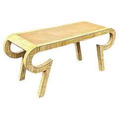 Staggering Console/Desk by Alessandro for Baker, Italy, c 1980 - Pair Available
