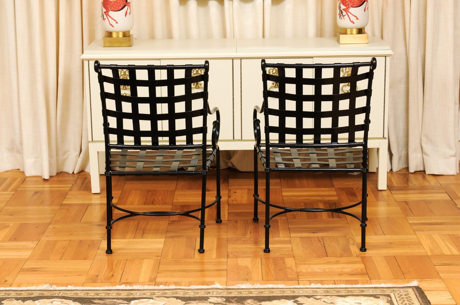 Uno sbalorditivo set di 14 poltrone di Richard Frinier per Brown Jordan, circa 1990 in vendita 3