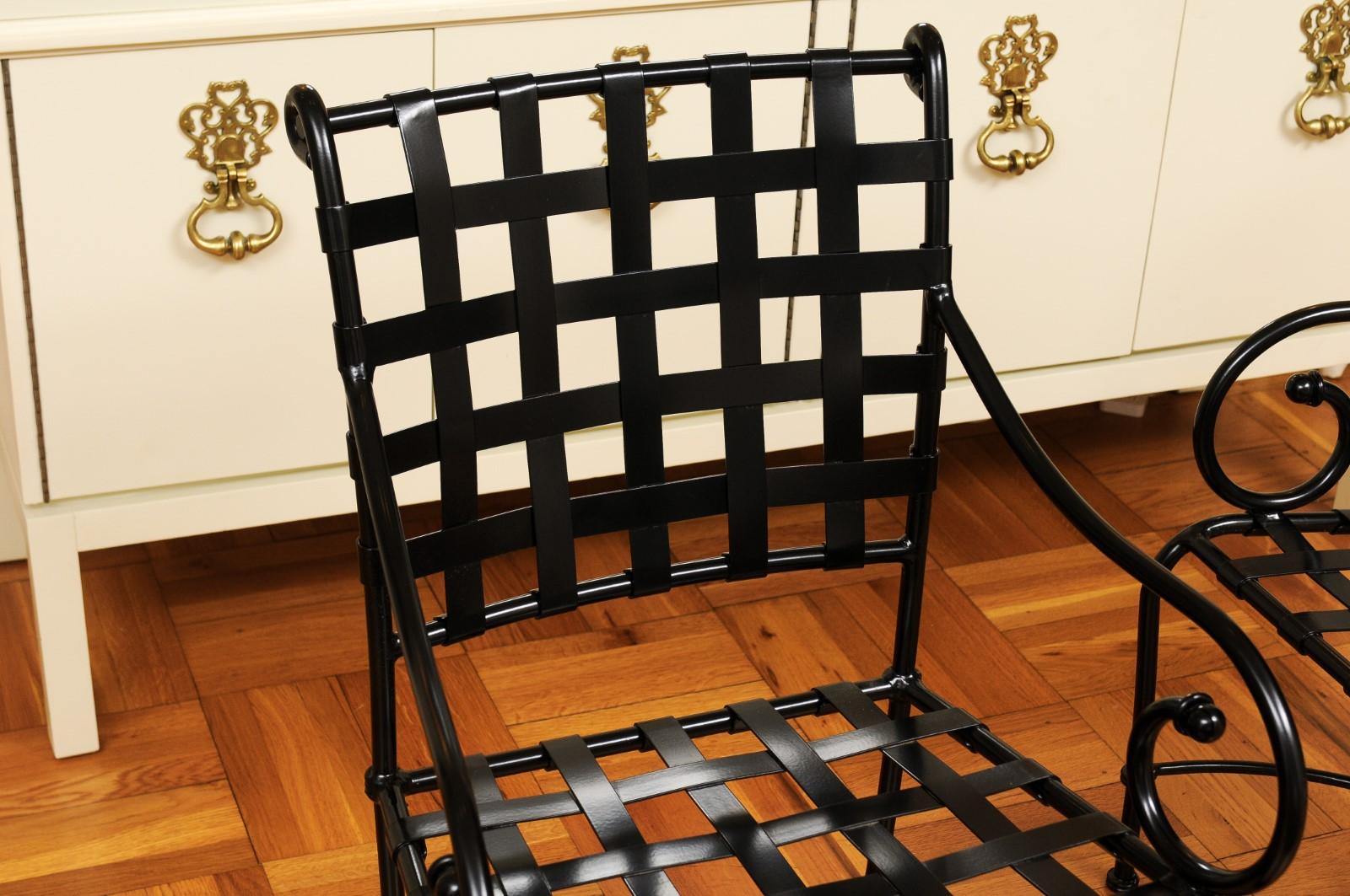 Énorme ensemble de 14 fauteuils par Richard Frinier pour Brown Jordan, vers 1990. en vente 7