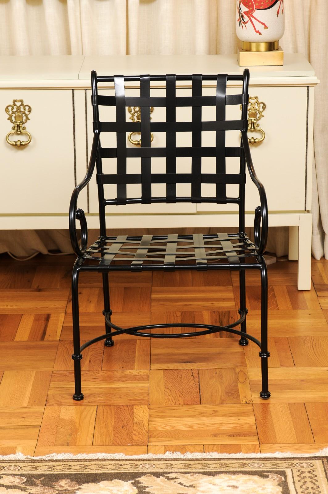 Américain Énorme ensemble de 14 fauteuils par Richard Frinier pour Brown Jordan, vers 1990. en vente
