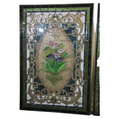 Antique Stain Glass Panel