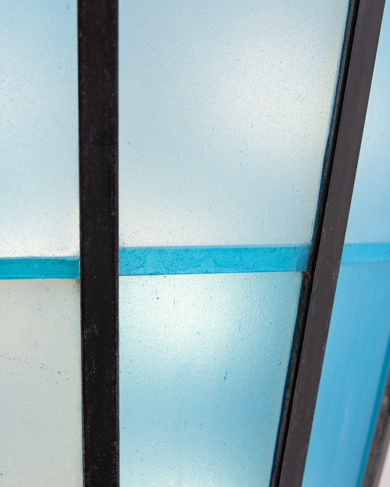 Vetro Applique in vetro colorato su misura di Frank Lloyd Wright 1954 in vendita