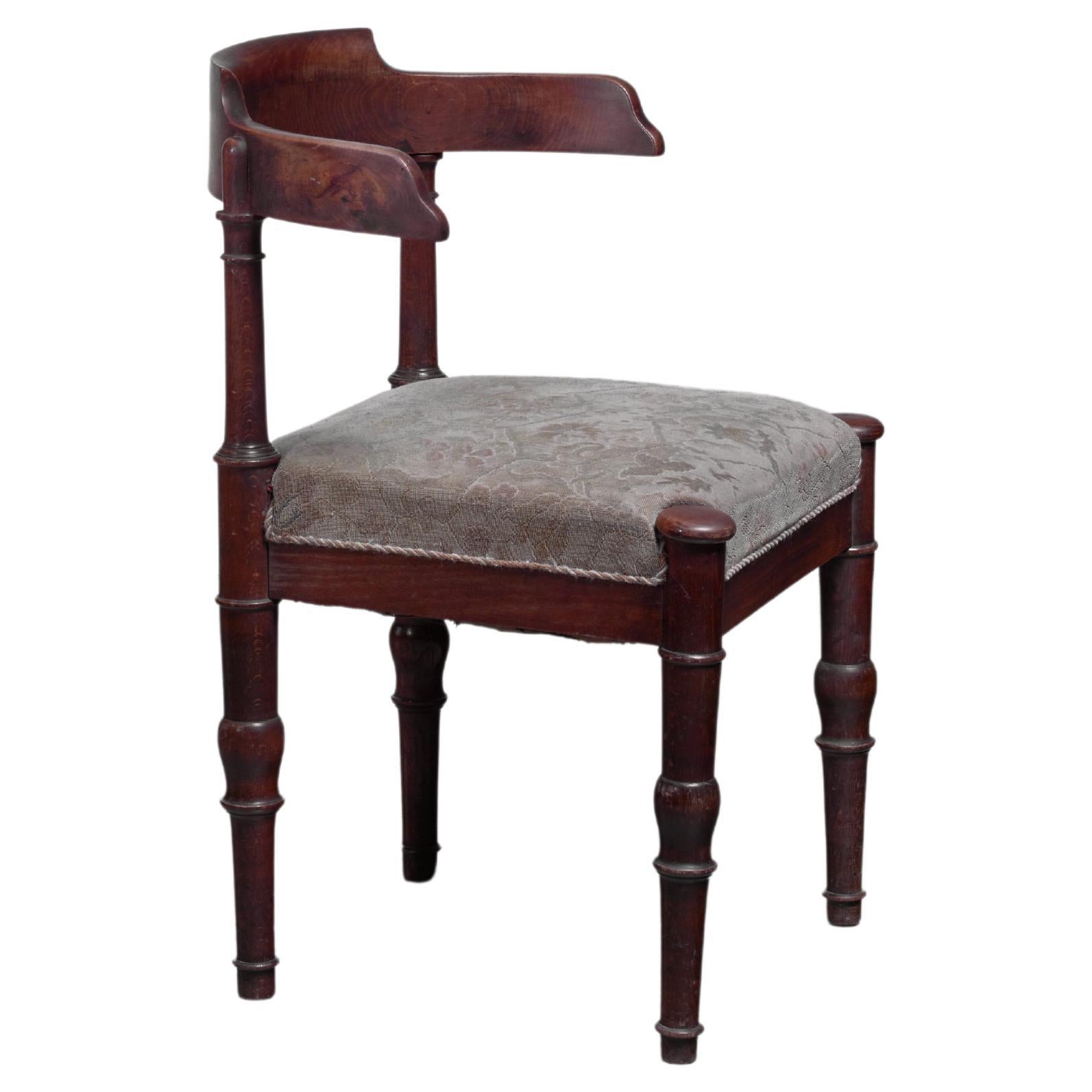 Stained Beech Side Chair, Denmark For Sale
