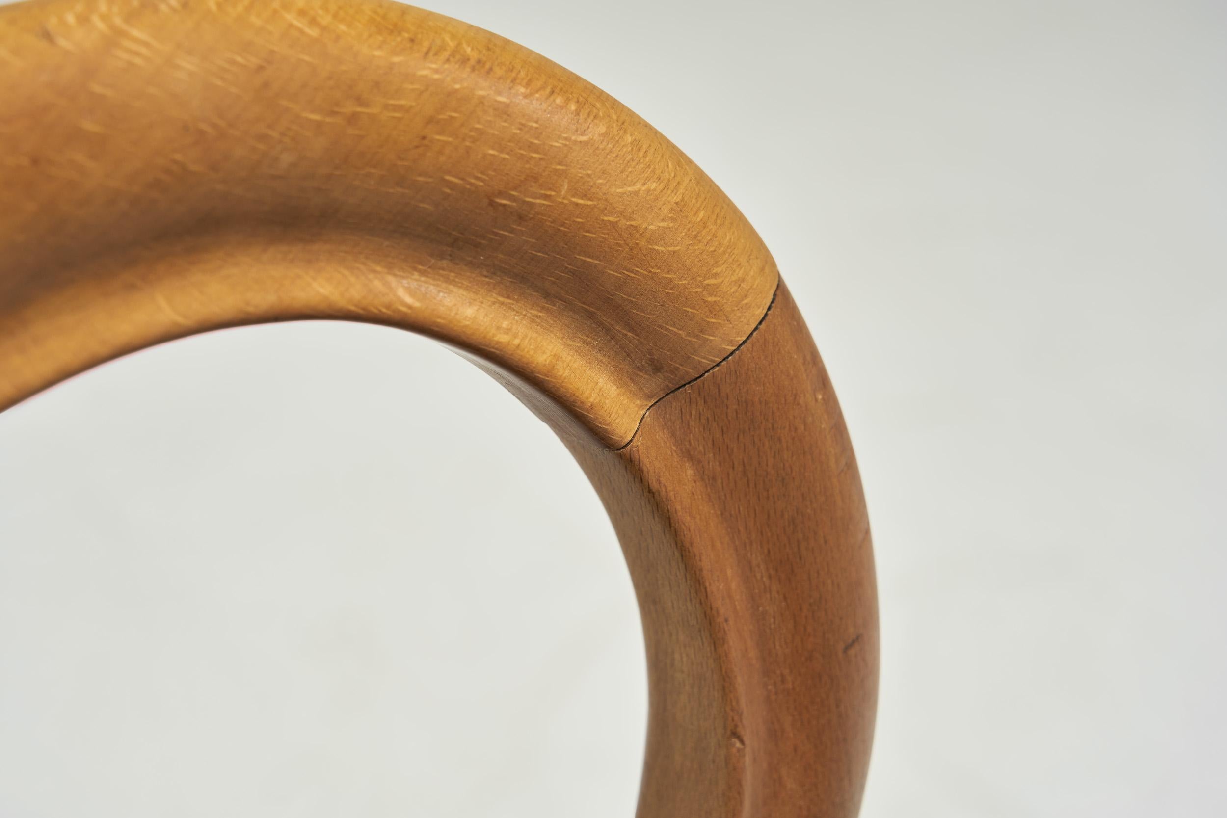 Sedia laterale in Beeche macchiato con sedile imbottito, Europa, XIX secolo ca. in vendita 6