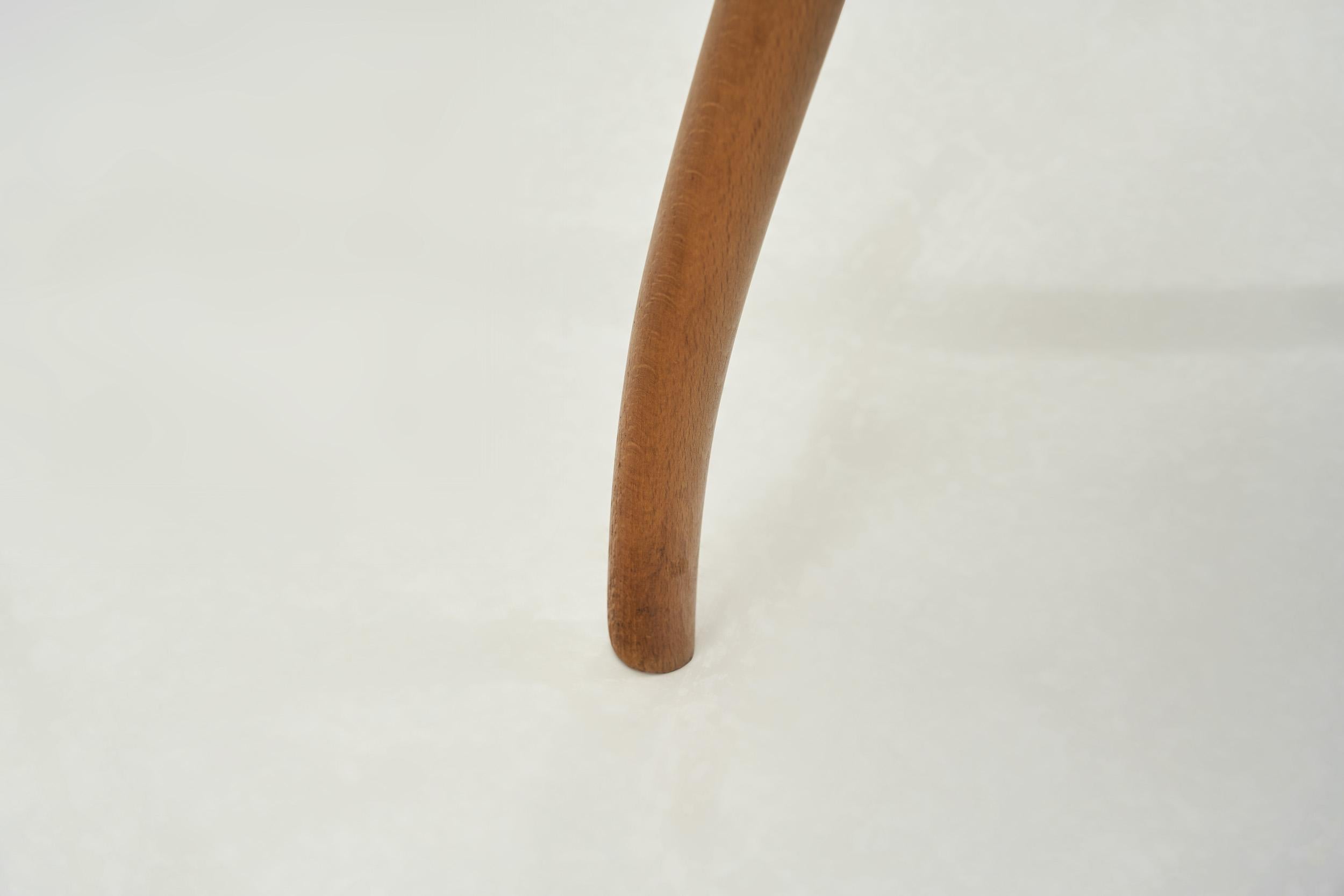 Sedia laterale in Beeche macchiato con sedile imbottito, Europa, XIX secolo ca. in vendita 10