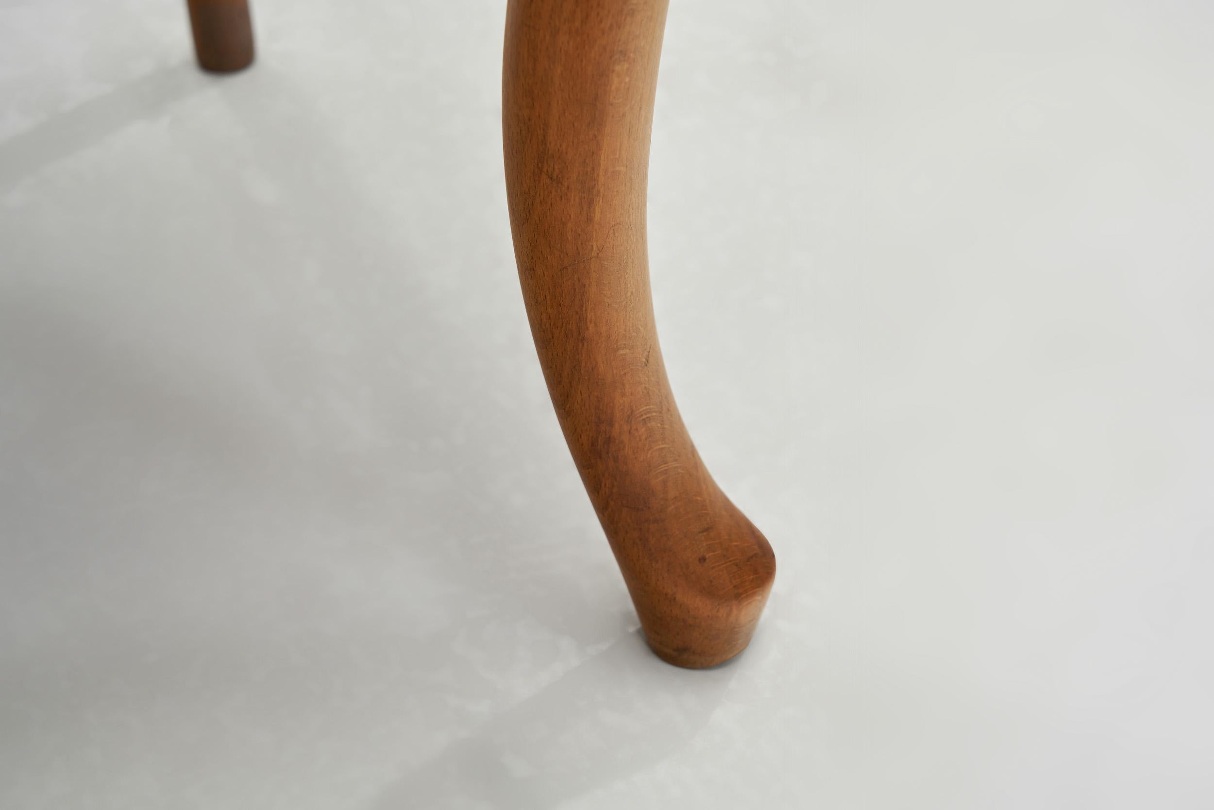 Sedia laterale in Beeche macchiato con sedile imbottito, Europa, XIX secolo ca. in vendita 11