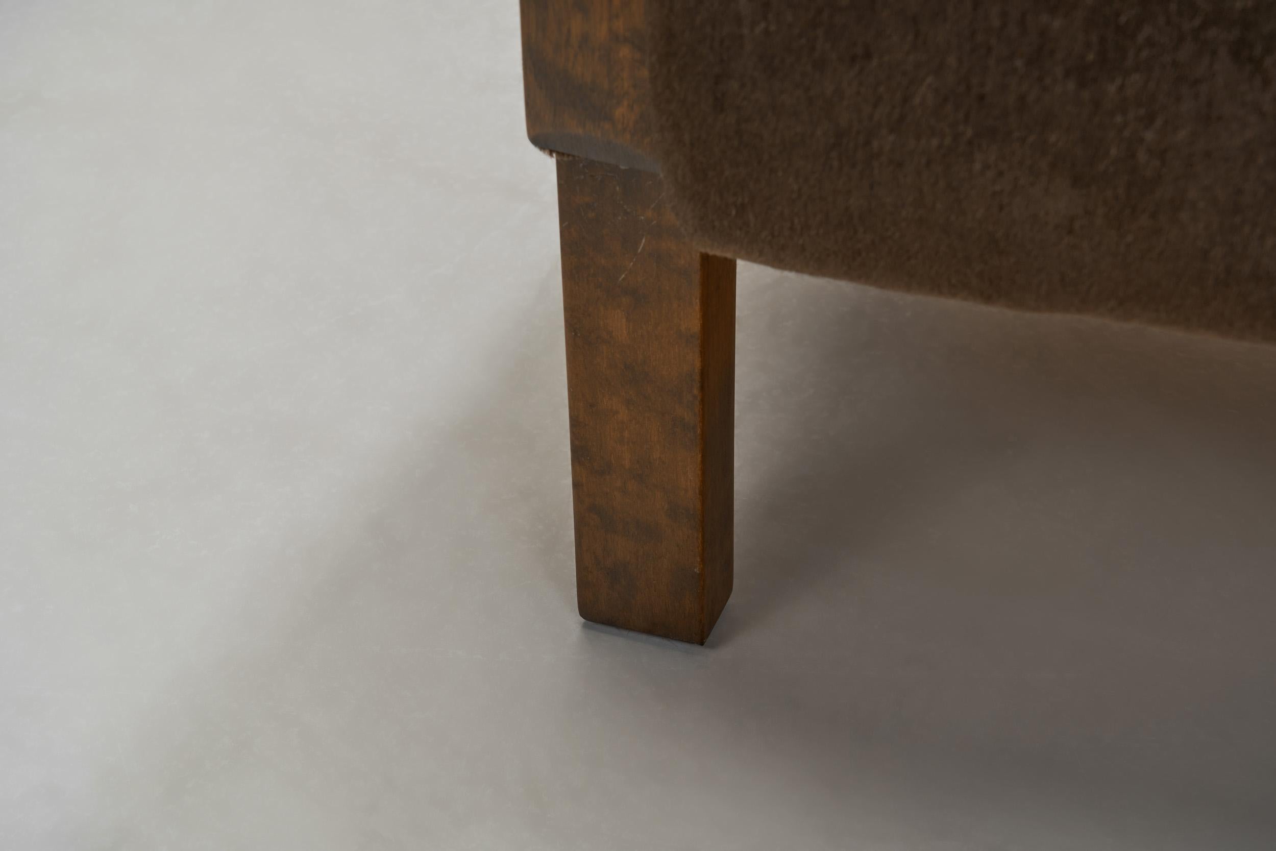 Stained Birch Art Deco Armchair, Europe ca 1930s 8