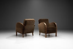 Art Deco Sessel aus gebeizter Birke, Europa ca 1930s