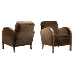Art Deco Sessel aus gebeizter Birke, Europa ca 1930s
