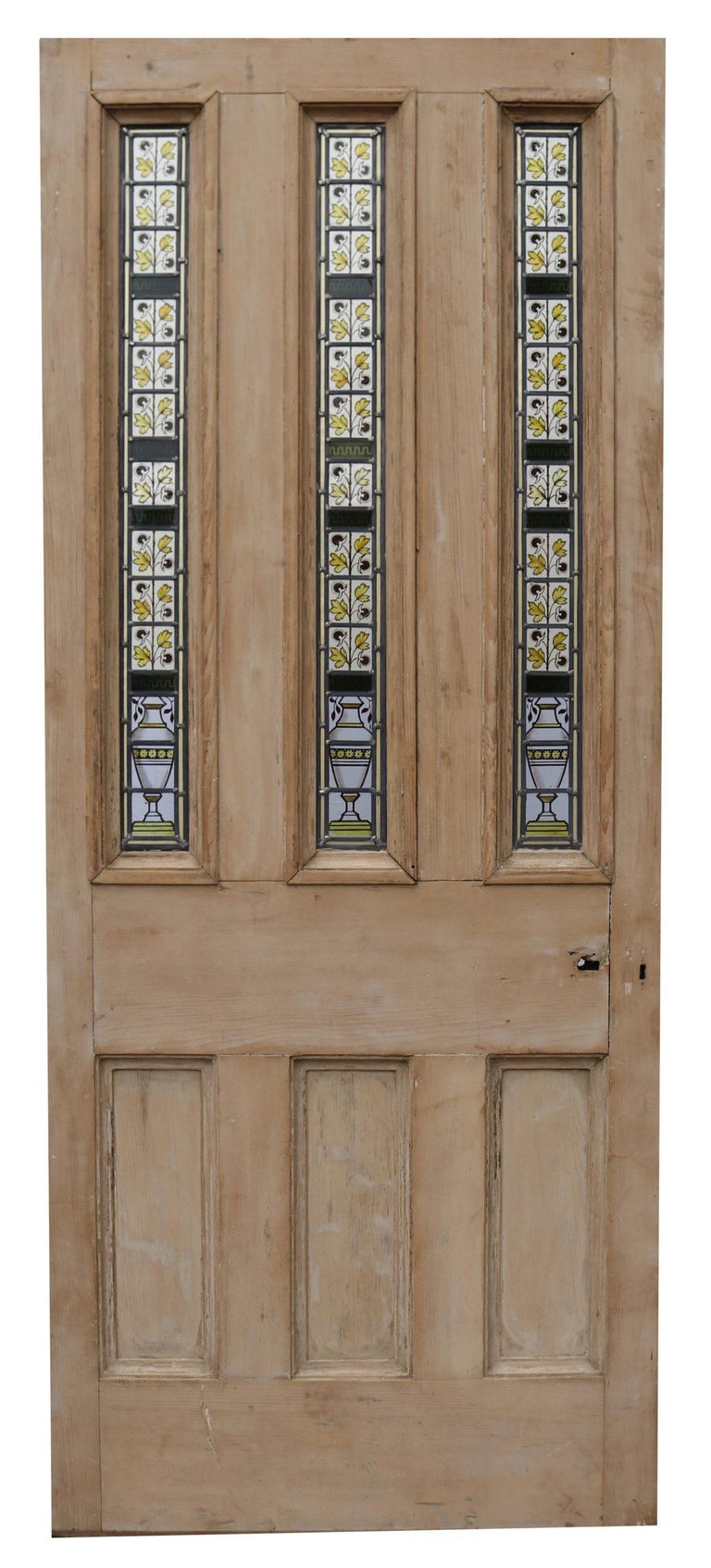 Stained Glass Antique Front Door For Sale at 1stDibs