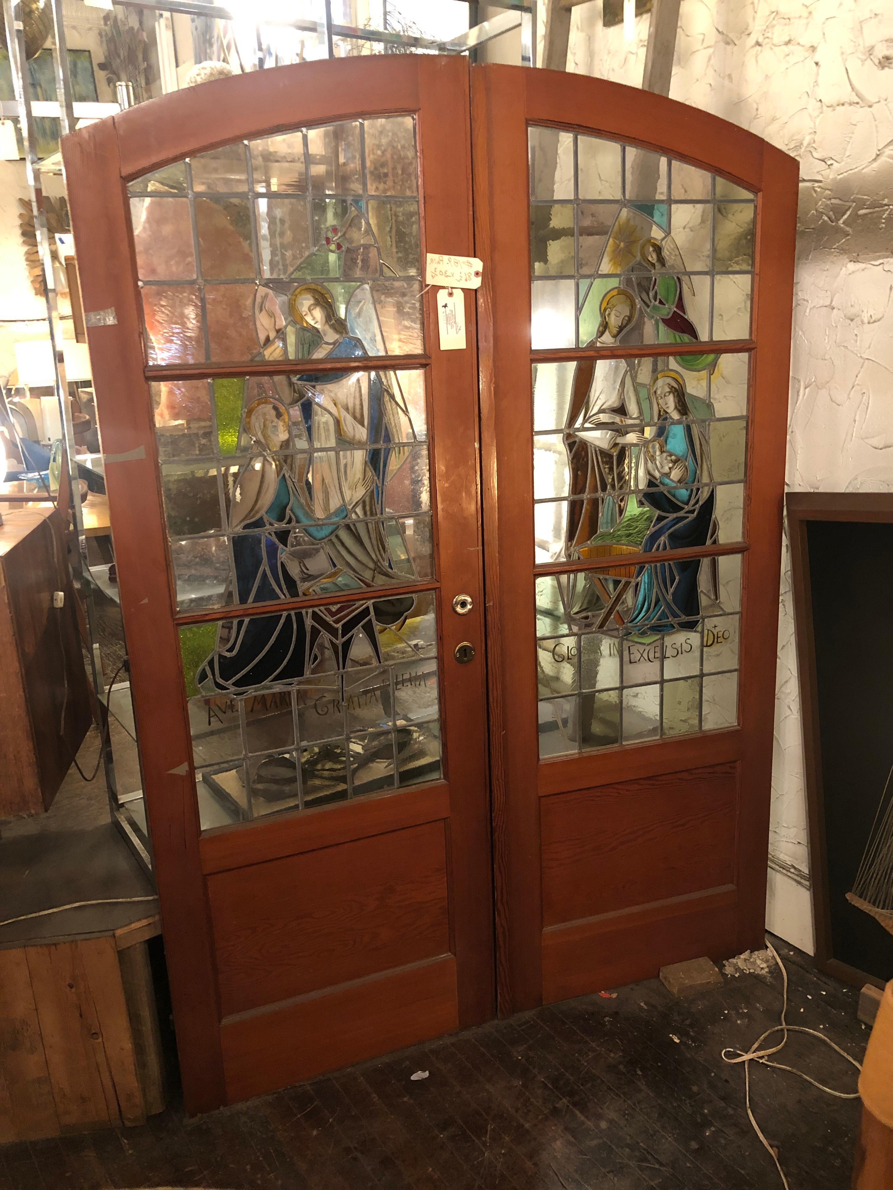 Stained Glass Church Doors 64