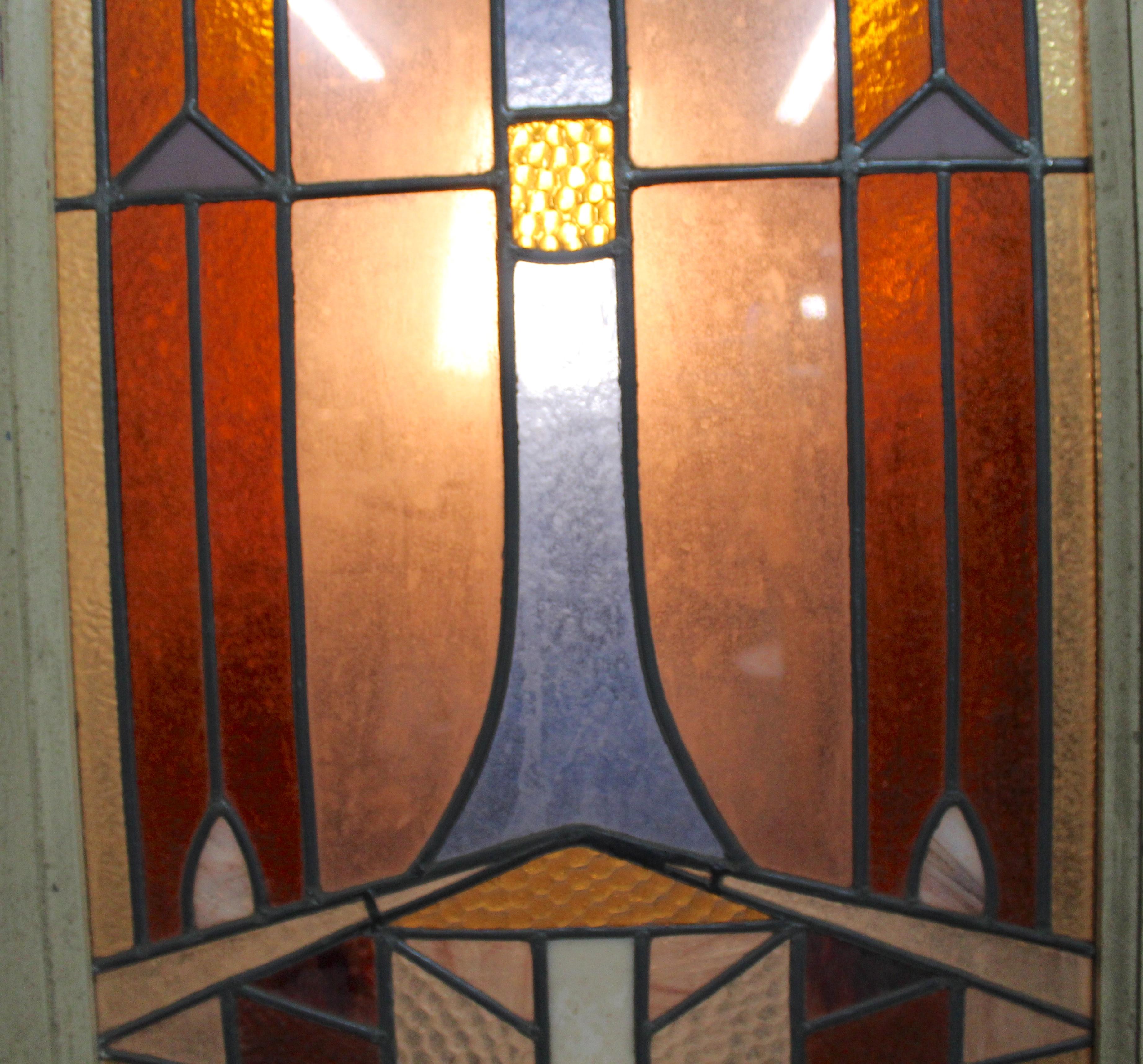 XX secolo 1 di 2 porte Stained Glass 28
