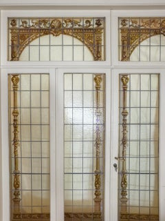 Stained Glass Doors, Art Nouveau, 1900s, France