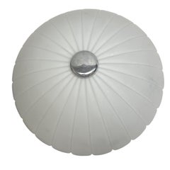 Glasmalerei Einbaubeleuchtung in Form einer Blume, Vintage, Italien, 1980er Jahre