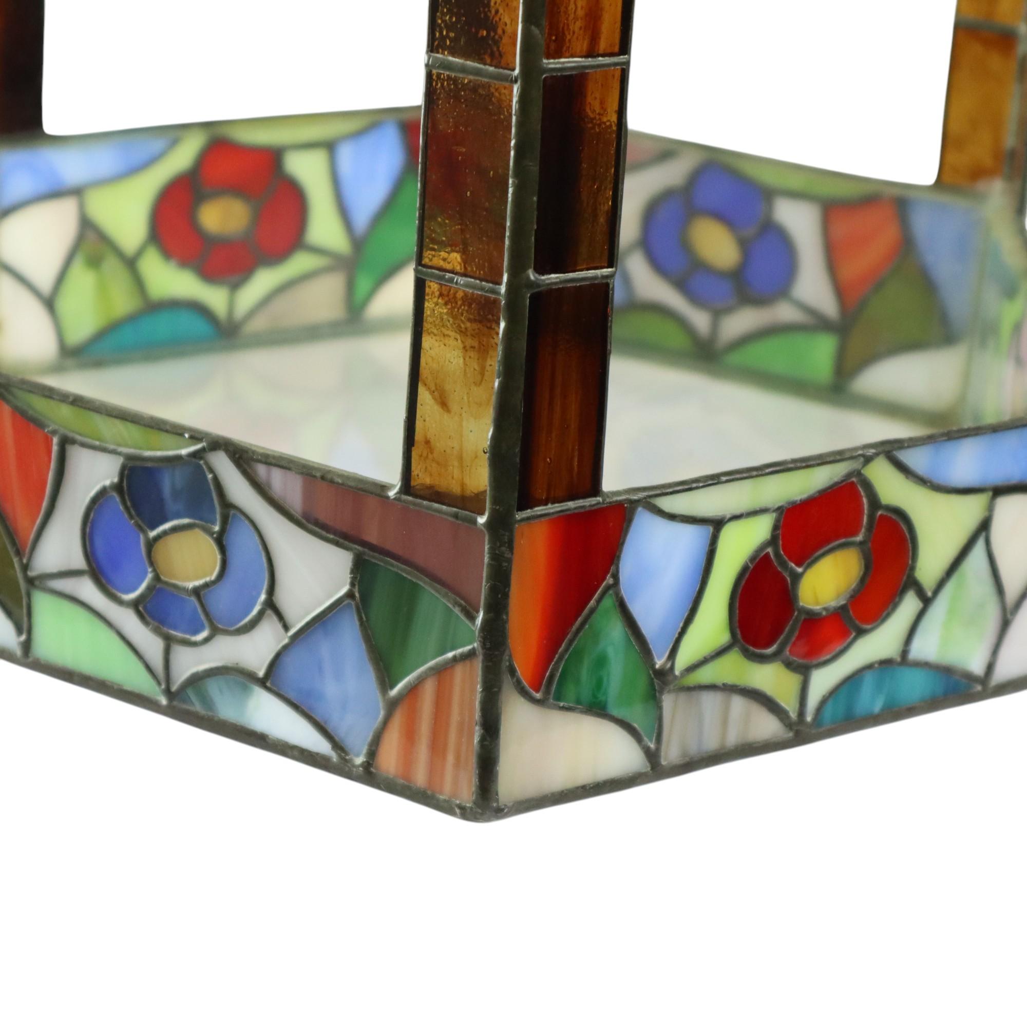 Stained glass Gazebo Kerzenständer Buntglas 45cm im Angebot 6