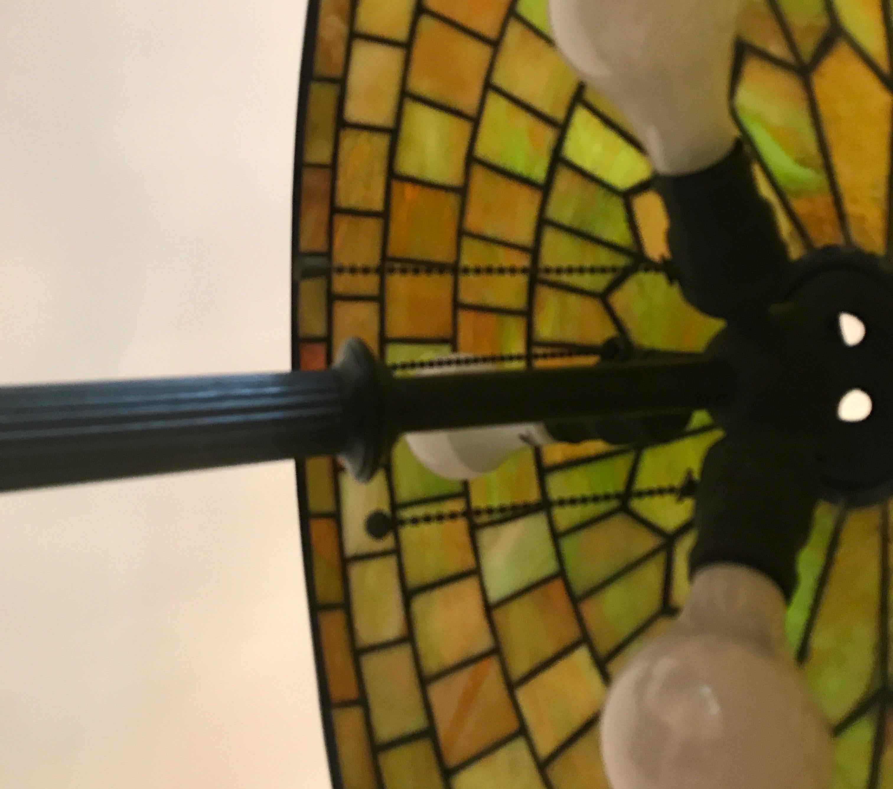 American Stained Glass Lamp by Duffner and Kimberly