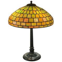 Antique Stained Glass Lamp by Duffner and Kimberly