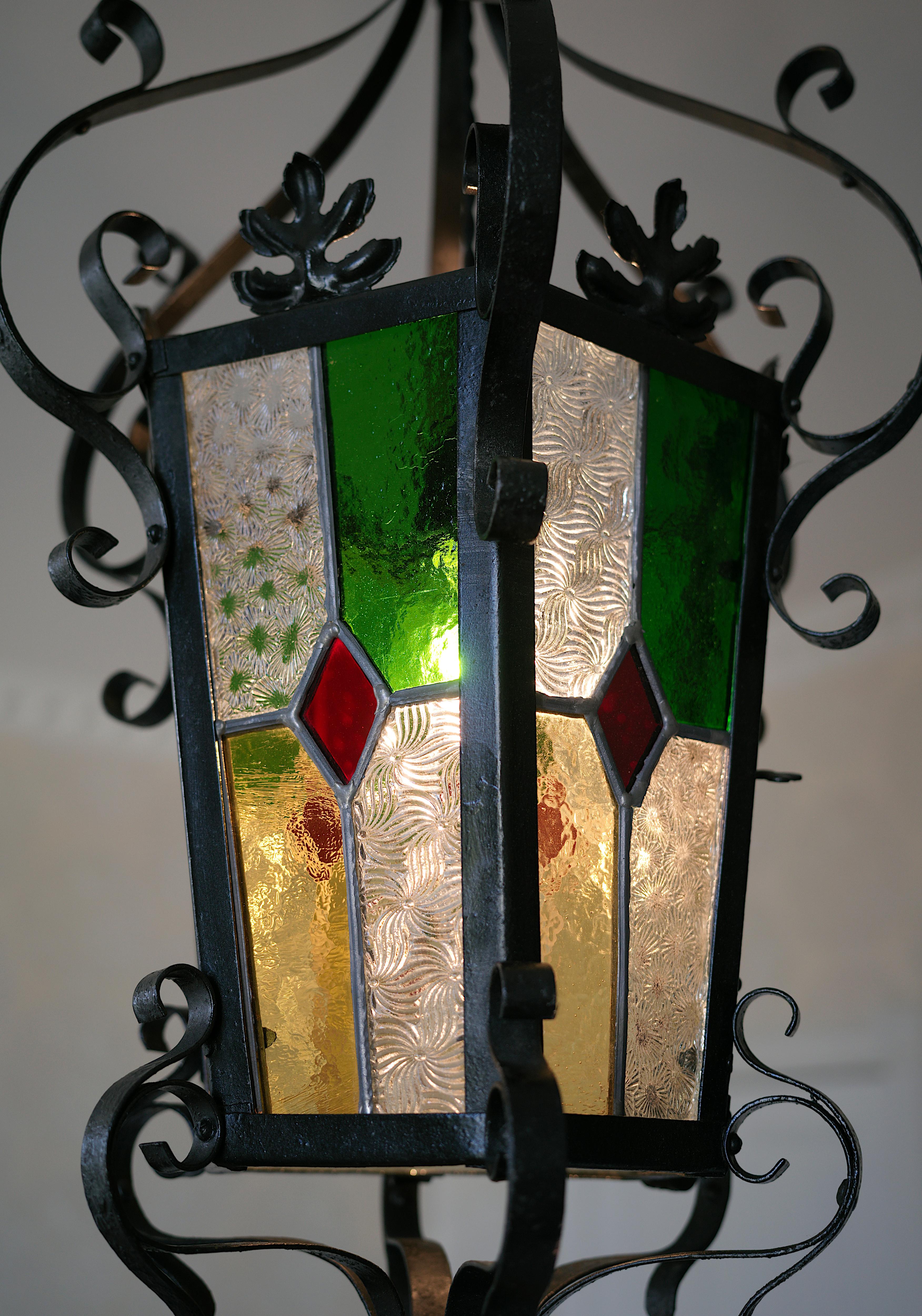 Farol de Stained glass, 1890-1900 Vitral en venta