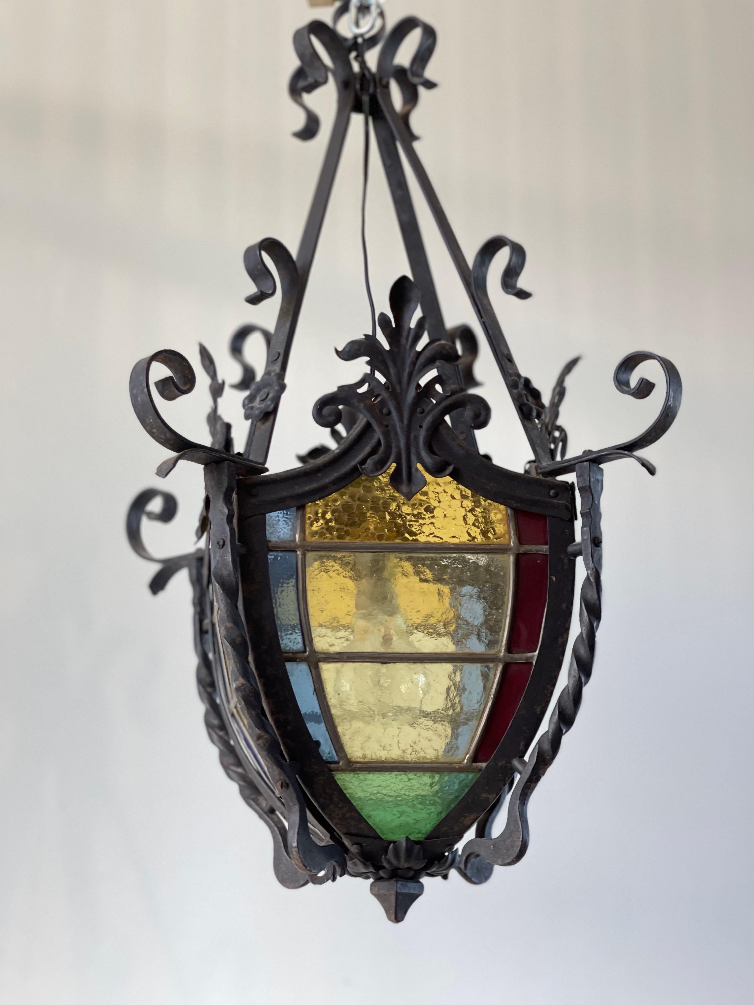 stain glass lantern