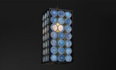 Stained Glass Lantern, France circa 1930