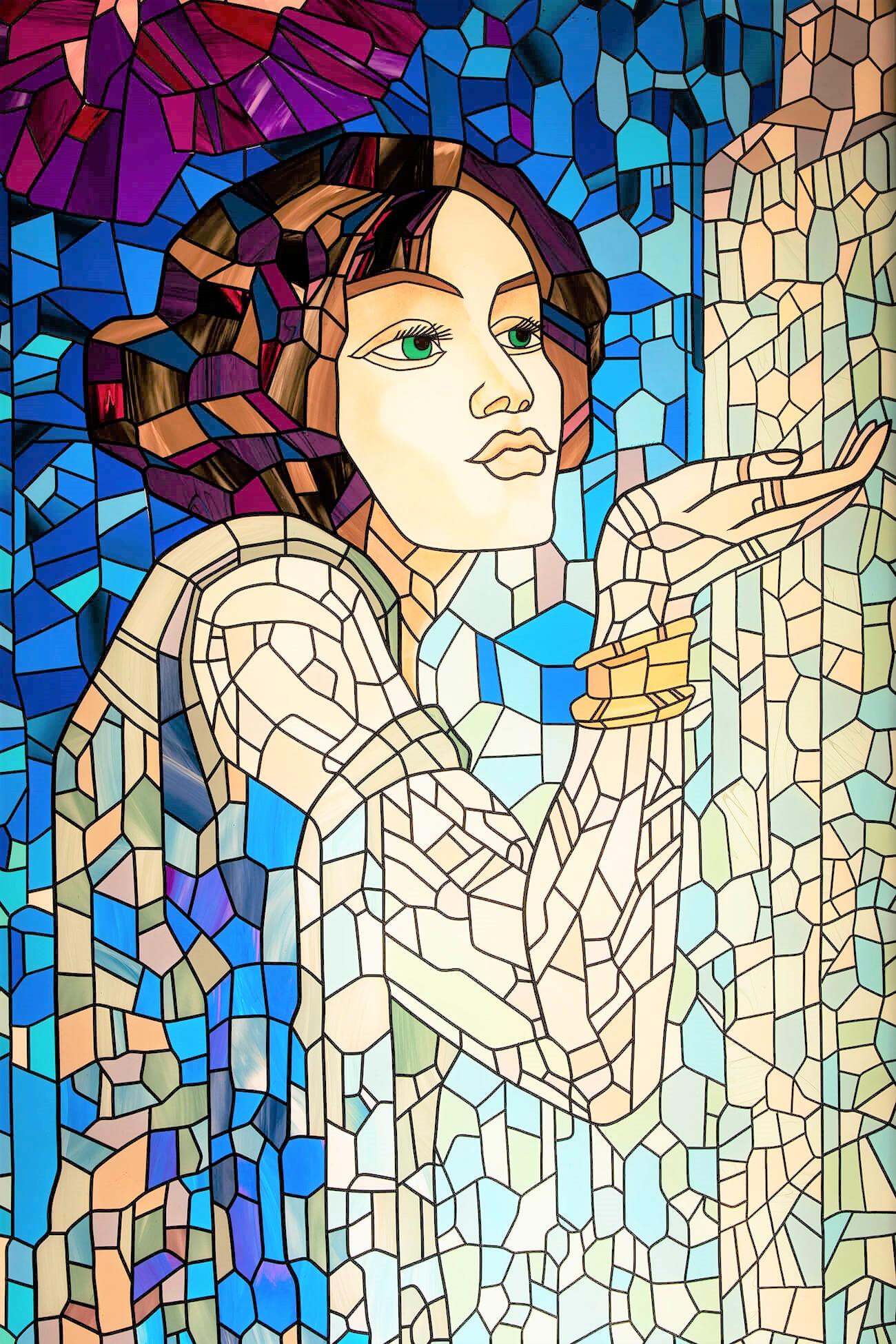 stained glass light box