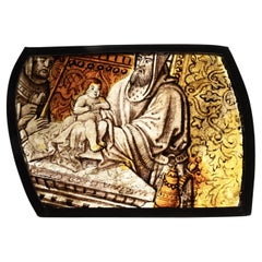 Stained glass de la Présentation au Temple. Pays-Bas, vers 1520 A.D.