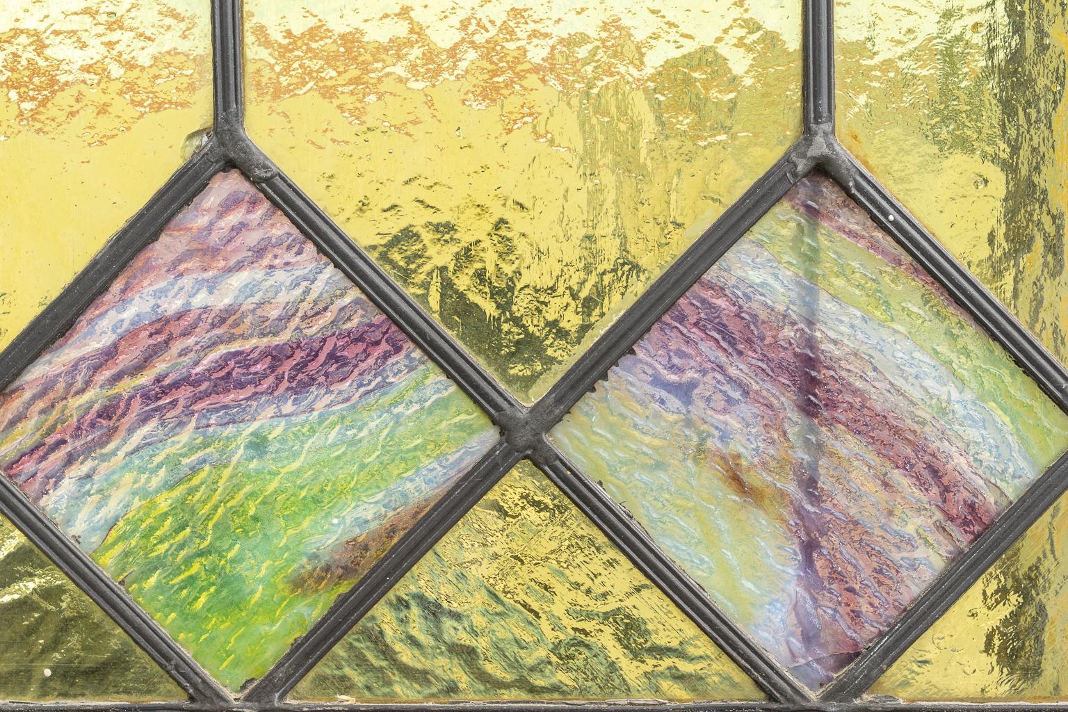20th Century Stained Glass Panel