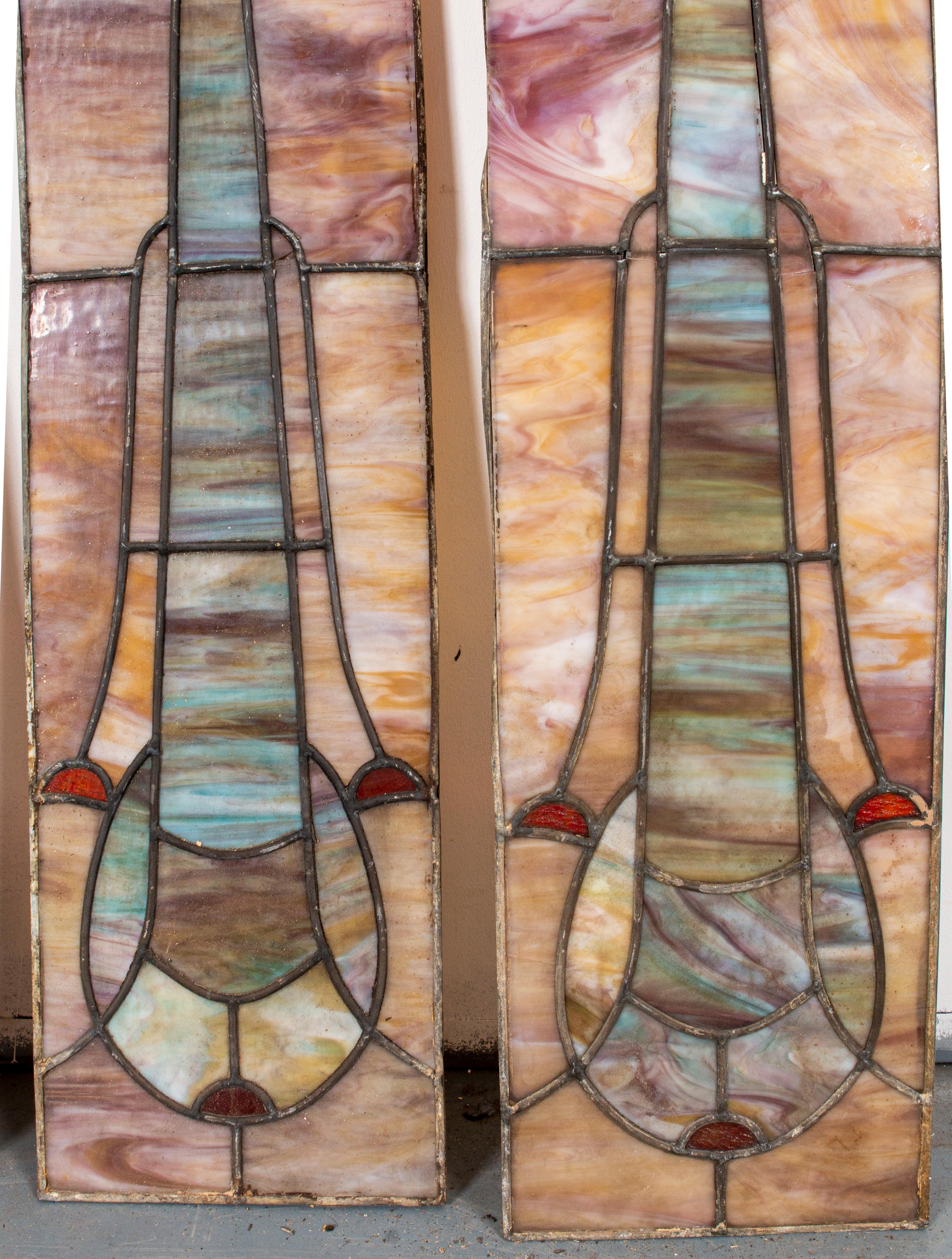 stained glass hanging panel