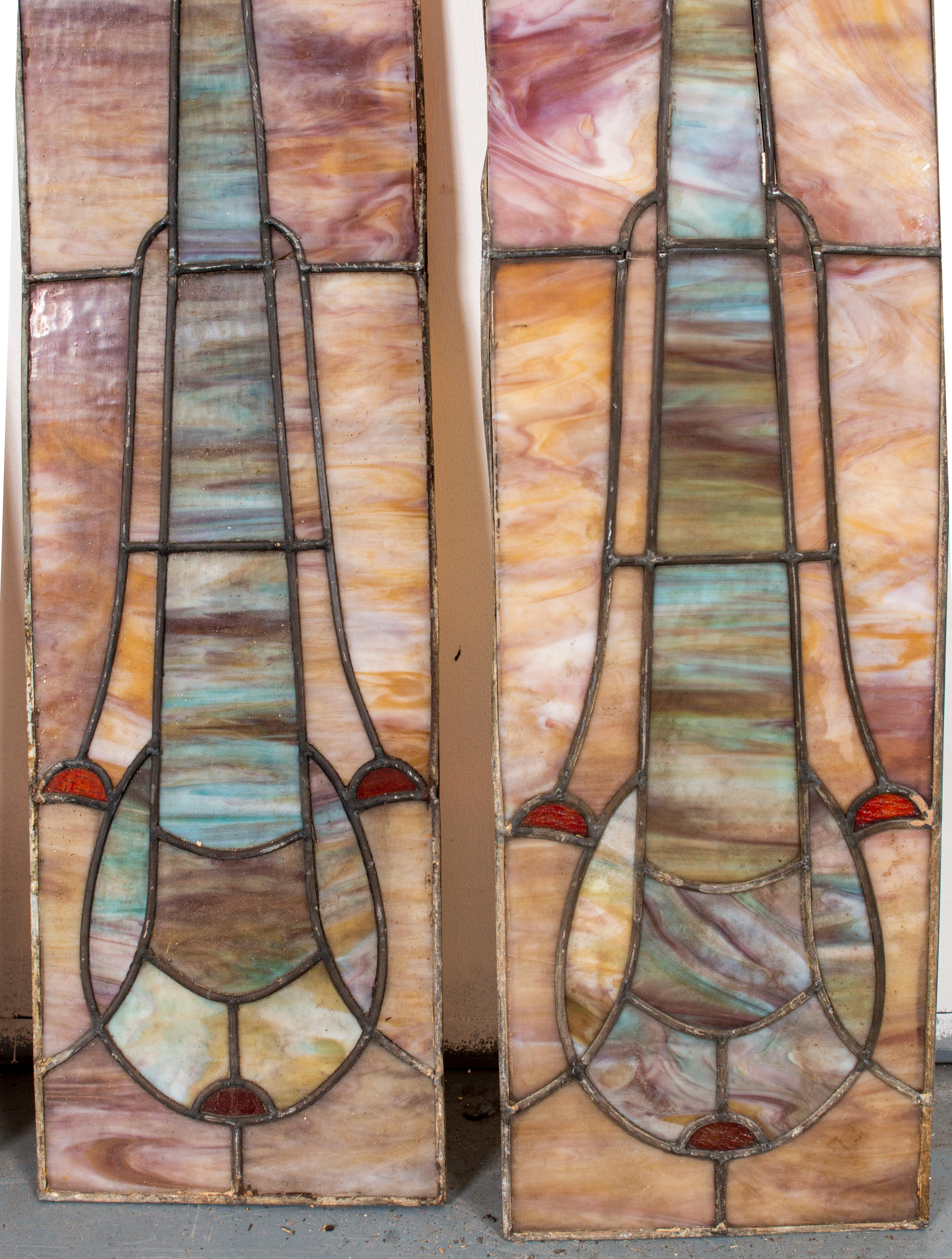 stained glass hanging panels