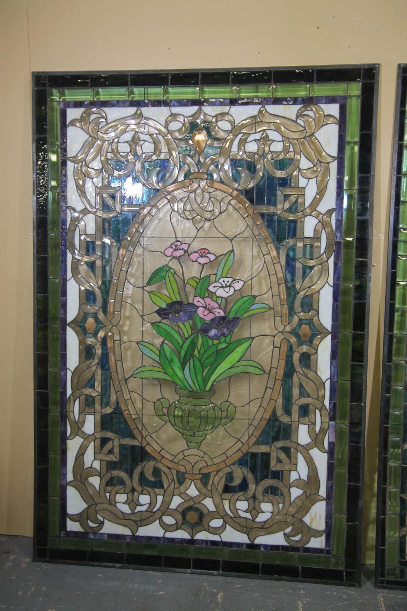 Stained Glass Panels In Good Condition In Asbury Park, NJ