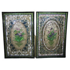 Vintage Stained Glass Panels