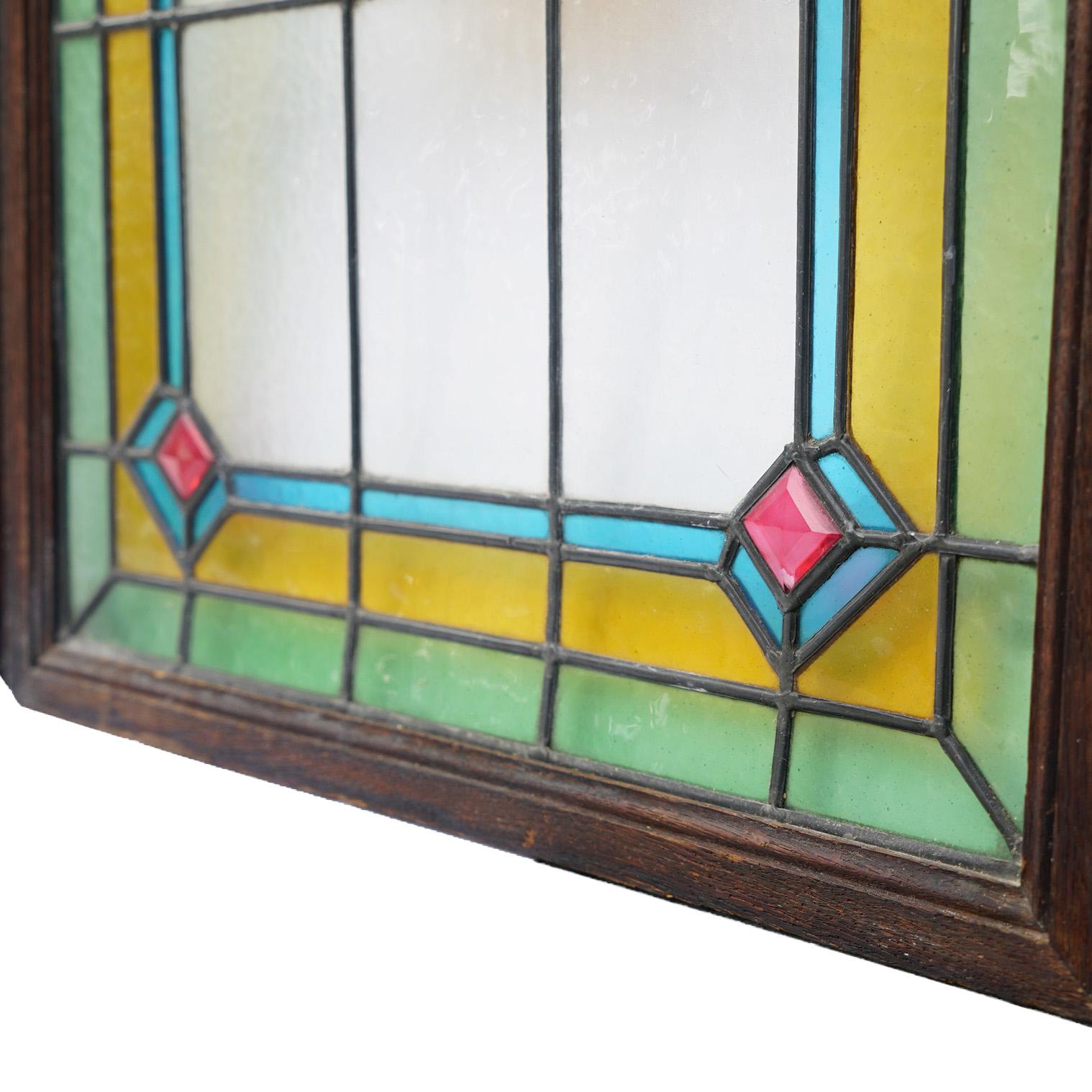 Stained Glass Panels, Pair For Sale 4